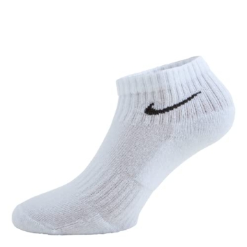 Nike Unisex Everyday Cushion Ankle Training Socks with Sweat-Wicking Technology (6 Pair), White/Blac...