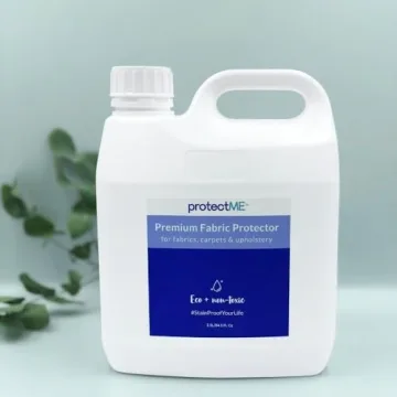 protectME Premium Fabric Protector and Stain Guard for Upholstery Carpet Shoes - Non Toxic, Water Based, Non-Flammable Protector Refill - 84.5 fl. Ounces