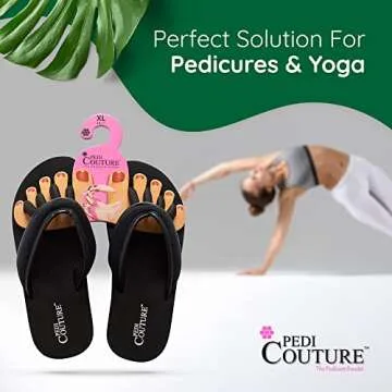 Pedi Couture Comfortable Pedicure Sandals with Toe Separators
