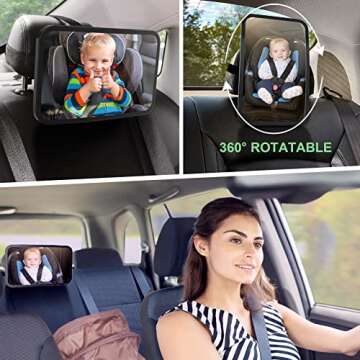 Save Every Journey with Baby Car Mirror Rear Facing
