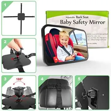 Save Every Journey with Baby Car Mirror Rear Facing