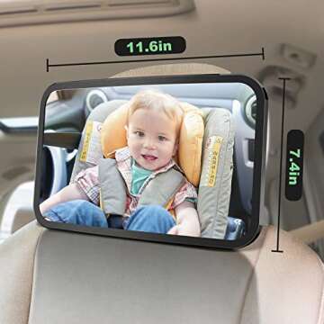 Save Every Journey with Baby Car Mirror Rear Facing