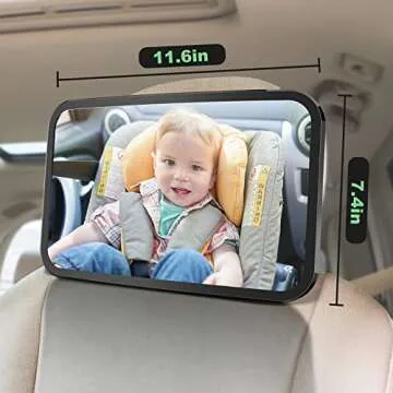 Save Every Journey with Baby Car Mirror Rear Facing