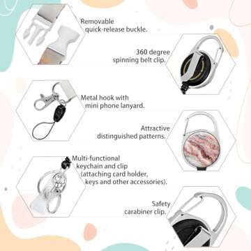 Stylish Badge Holder Lanyard with Retractable Reel for Professionals