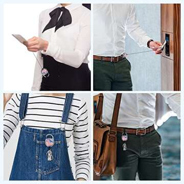 Stylish Badge Holder Lanyard with Retractable Reel for Professionals