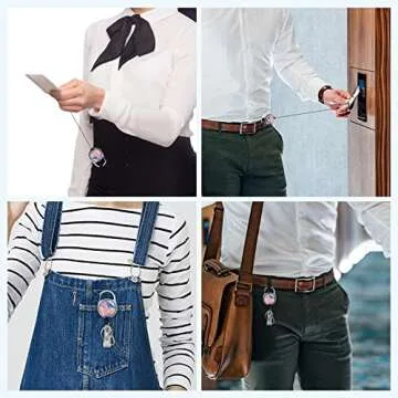 Stylish Badge Holder Lanyard with Retractable Reel for Professionals