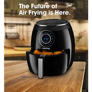 Gourmia GAF615 Air Fryer - 8 Presets for Healthy Cooking