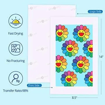 HTVRONT Sublimation Paper 8.5x14 Inch - 200 Sheets Transfer Paper Compatible with Inkjet Printer, Heat Transfer Paper for Tumblers, Mugs, T-shirts and Other Sublimation Blanks