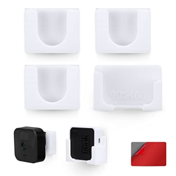 Adhesive Blink Outdoor & Indoor Wall Mount (3RD GEN), 3+1 Pack with Sync Module Camera Holder, No Ha...