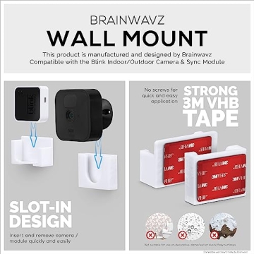 Easy Adhesive Blink Wall Mount Pack by Brainwavz, 3+1