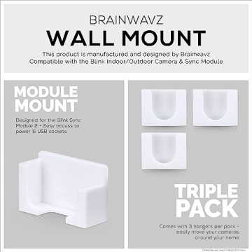 Easy Adhesive Blink Wall Mount Pack by Brainwavz, 3+1