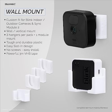 Easy Adhesive Blink Wall Mount Pack by Brainwavz, 3+1