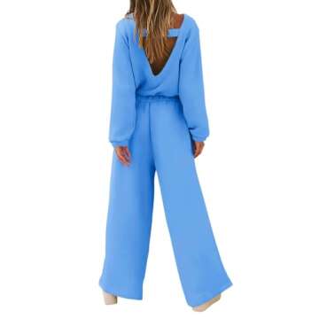 Yousify Fashionable One Piece Jumpsuit - Long Sleeve Crewneck Design for Women, Perfect for Everyday...