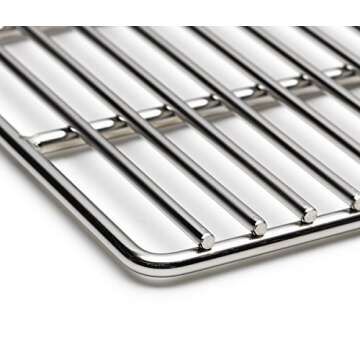 Built in BBQ Grill 550 sq in 100% Stainless Steel BKB 301 Brick BBQ Kit with Warming Rack