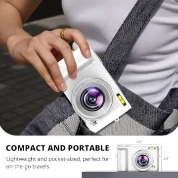 4K Digital Camera with Autofocus & 180° Flip Screen