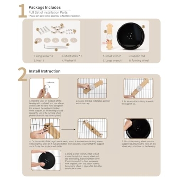 Niteangel Silent Chinchilla Exercise Wheel 13.8'' Large Activity Wheel