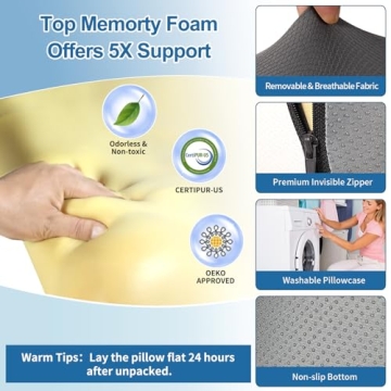 Comfortable Reading Pillow for Back & Neck Support