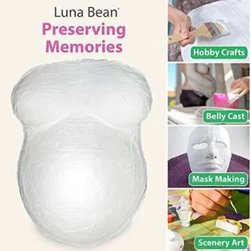 Plaster Cloth 1 Pack - Paper Mache for Sculptamold, Sculptures - Plaster of Paris for Crafts & Arts Projects (4'' X 180'')