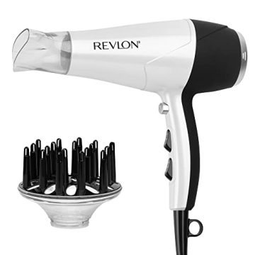 REVLON Volume Booster, Hair Dryer with Curl Enhancing Diffuser | Increase Volume, Decrease Frizz and...