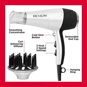 REVLON Volume Booster Hair Dryer with Diffuser for Volume