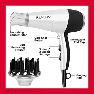REVLON Volume Booster Hair Dryer with Diffuser for Volume