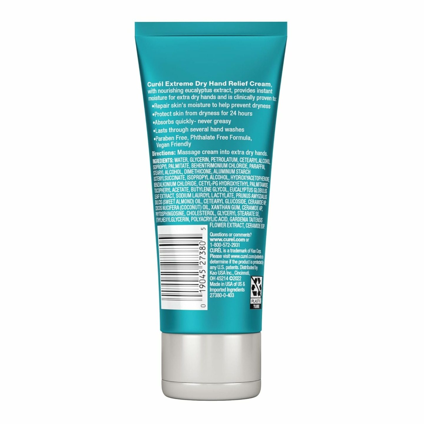 Curel Hand Cream - Eucalyptus, Travel Size, 3 oz