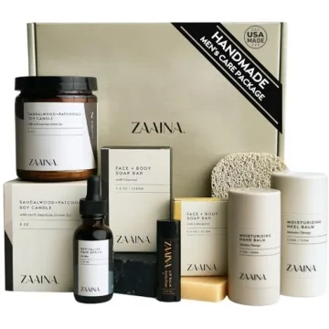 Men's Self Care Package - Luxury Natural Handmade Skin Care Kit by ZAAINA