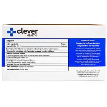 Alcohol Prep Pads, Medium 2-Ply - 400 Alcohol Wipes, individually wrapped Swabs, Saturated With 70% v/v Isopropyl