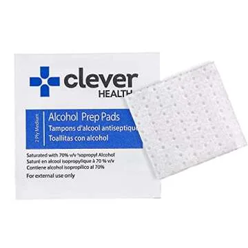 Alcohol Prep Pads, Medium 2-Ply - 400 Alcohol Wipes, individually wrapped Swabs, Saturated With 70% v/v Isopropyl