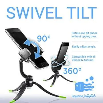 Square Jelly Grip Tripod for Smartphones – Flexibility & Stability
