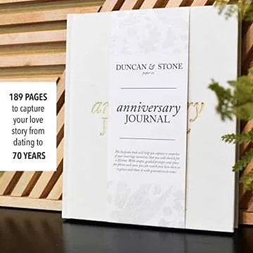 Wedding Anniversary Journal (Ivory, 189 Pages) - Anniversary Book for Couple - Marriage Memory Book ...