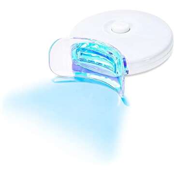 AuraGlow Teeth Whitening Gel & LED Light Booster
