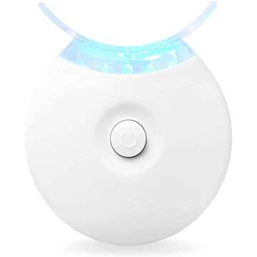 AuraGlow Teeth Whitening Gel & LED Light Booster
