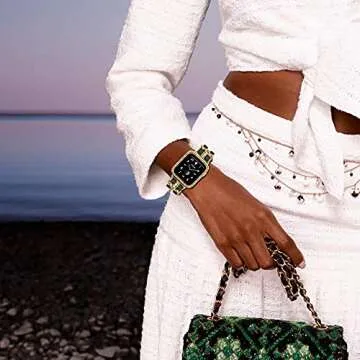 Mosonio Jewelry Bracelet Apple Watch Band with Cases