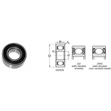 KML 693-2RS 3mm x 8mm x 4mm Double Sealed Ball Bearing