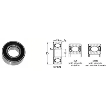 KML 693-2RS 3mm x 8mm x 4mm Double Sealed Ball Bearing