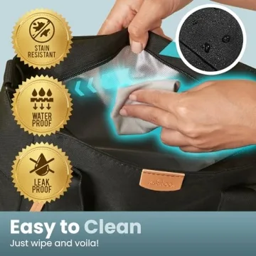 KARRICO Insulated Lunch Bag - XL Stylish Tote for Women