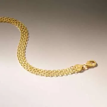 Ross-Simons Italian 18kt Yellow Gold Bismark-Link Bracelet. 7 inches