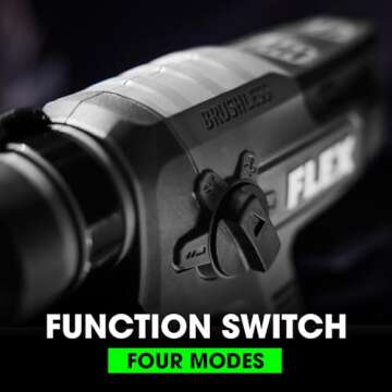 FLEX 24V Brushless Cordless 7/8-Inch SDS Plus 1.3 Ft-Lbs Torque Rotary Hammer Kit with 5.0Ah Lithium Battery and 160W Fast Charger - FX1531-1C, Grey/Black