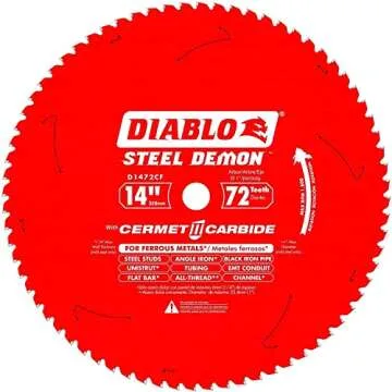 Steel Demon 72T Cermet II Carbide Ferrous Metal Saw Blade