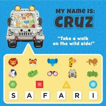 BIZYBOO - The Original Seek & Find Plush - Hidden Object Search Problem Solving Educational Matching Game for Kids 2 and Up - 2 Pack (Cruz & Papa Pizza)