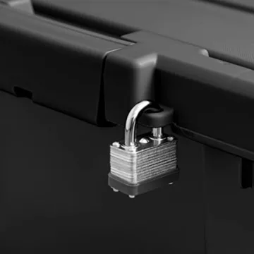 Heavy Duty Lockable Storage Bins - Made in USA - 6 Pack