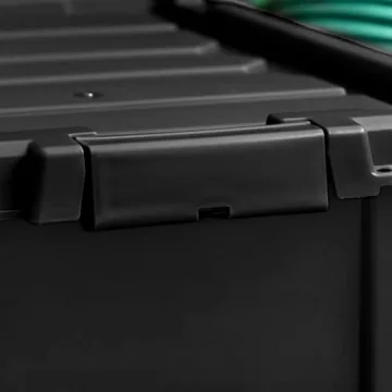 Heavy Duty Lockable Storage Bins - Made in USA - 6 Pack