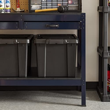 Heavy Duty Lockable Storage Bins - Made in USA - 6 Pack