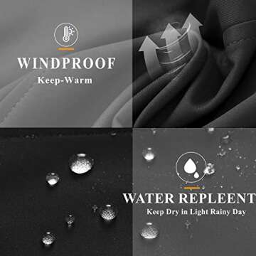 GGleaf Women's Trench Coat Double-Breasted Water Repellent Classic Overcoat Slim Outerwear Coat with Belt Black, Medium