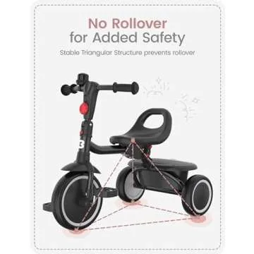 besrey Toddler Tricycle for Kids Age 18 Months to 5 Years