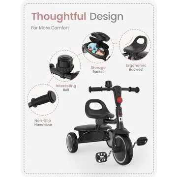 besrey Toddler Tricycle for Kids Age 18 Months to 5 Years