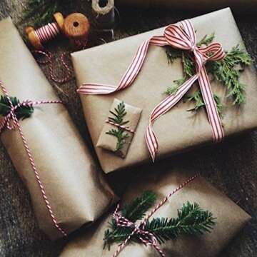 RUSPEPA Brown Kraft Paper Roll - Durable Eco-Friendly Wrap