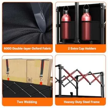 YACONA Foldable Utility Wagon - Lightweight & Portable