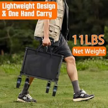 YACONA Foldable Utility Wagon - Lightweight & Portable